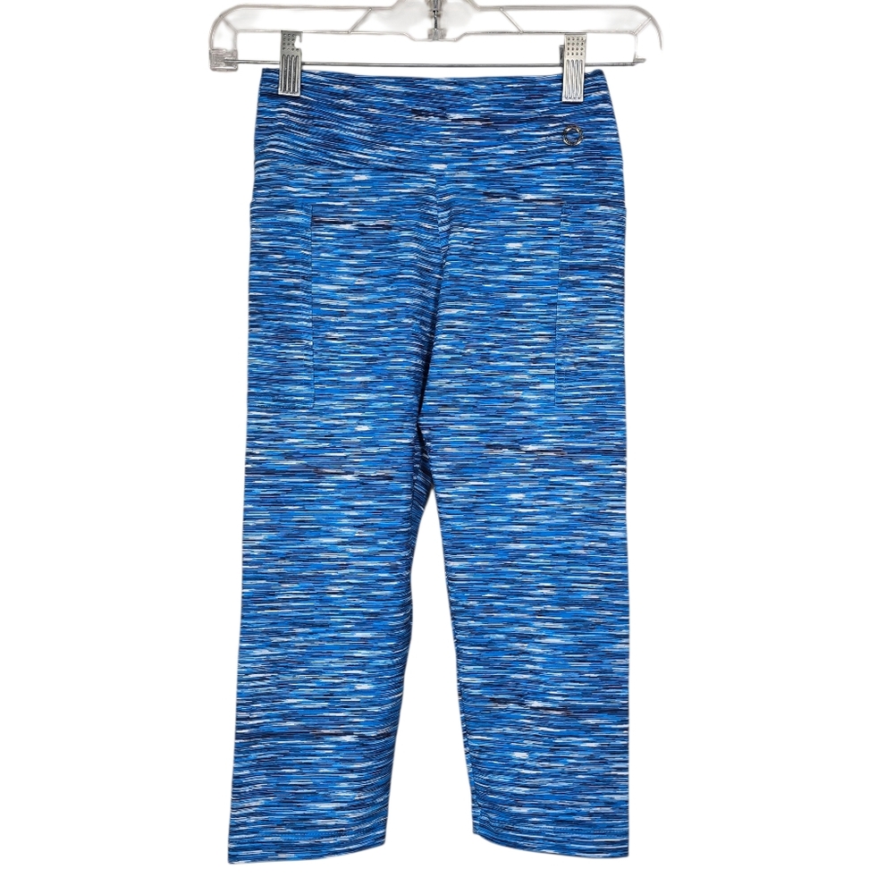 Blue Fish Blue White Heathered Leggings Small